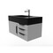 Castello Usa Nile 36" Wall Mounted Gray Vanity With Black Top And  Black Handles CB-MC-36G-BL-2053-BL - alternate 7